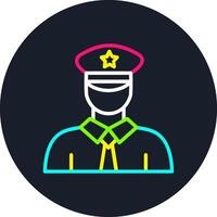 Conductor Line Multi Color Design vector