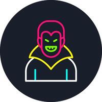 Vampire Line Multi Color Design vector