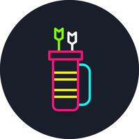 Quiver Line Multi Color Design vector