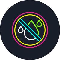 No Water Line Multi Color Design vector