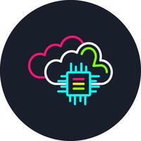 Technology Line Multi Color Design vector