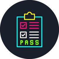 Pass Line Multi Color Design vector