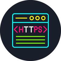 Https Line Multi Color Design vector
