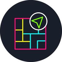 Navigation Line Multi Color Design vector