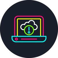 Information Line Multi Color Design vector