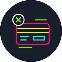 No card Line Multi Color Design vector