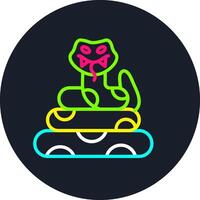 Anaconda Line Multi Color Design vector