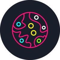 Mars Line Multi Color Design vector
