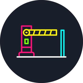 Checkpoint Line Multi Color Design vector