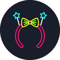 Headband Line Multi Color Design vector