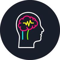 Epilepsy Line Multi Color Design vector