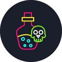 Bottle Line Multi Color Design vector