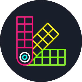 Paint Swatch Line Multi Color Design vector