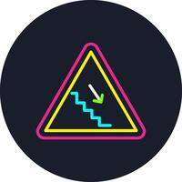 Stair Line Multi Color Design vector