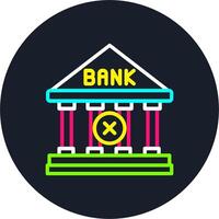Bank Line Multi Color Design vector