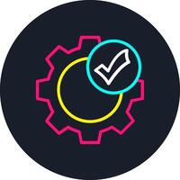 Gear Line Multi Color Design vector