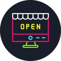 Open Line Multi Color Design vector