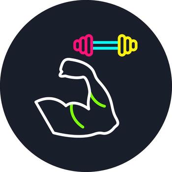 Strength Line Multi Color Design vector