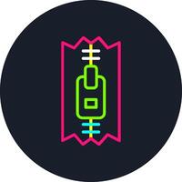 Zip Line Multi Color Design vector