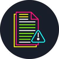 Error File Line Multi Color Design vector