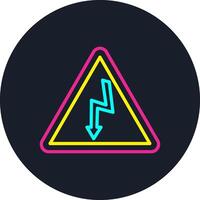 Electricity Line Multi Color Design vector