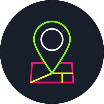 Map Pointer Line Multi Color Design vector