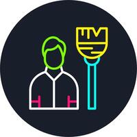 Sweeper Line Multi Color Design vector