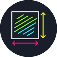Lenght Line Multi Color Design vector
