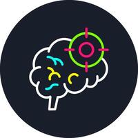 Target Line Multi Color Design vector