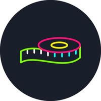 Measuring Tape Line Multi Color Design vector