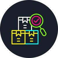 Quality Control Line Multi Color Design vector