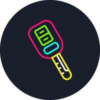 Car Key Line Multi Color Design vector