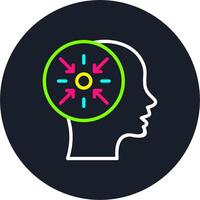Concentration Line Multi Color Design vector