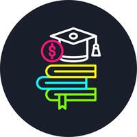 Education Line Multi Color Design vector