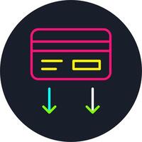 Reducing Line Multi Color Design vector