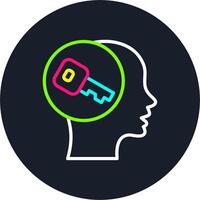 Key Line Multi Color Design vector