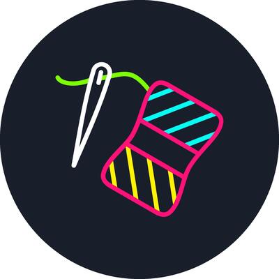 Sewing Line Multi Color Design