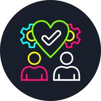 Friendship Line Multi Color Design vector