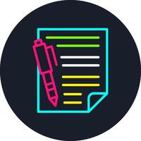 Notes Line Multi Color Design vector