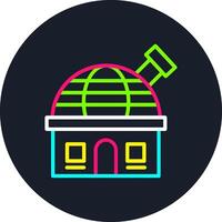 Observatory Line Multi Color Design vector
