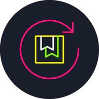 Return Line Multi Color Design vector