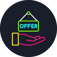 Offer Line Multi Color Design vector