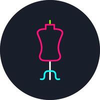Mannequin Line Multi Color Design vector