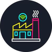 Factory Line Multi Color Design vector