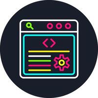 Backend Line Multi Color Design vector