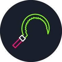 Sickle Line Multi Color Design vector