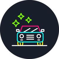 New Car Line Multi Color Design vector