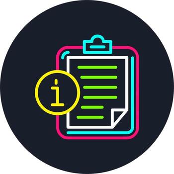 portapapeles línea multi color diseño vector