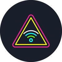 Wifi Line Multi Color Design vector