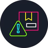 Warning Line Multi Color Design vector